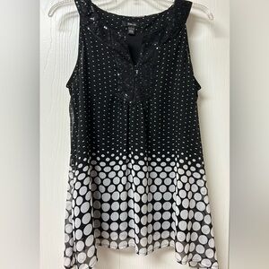 ❤️ Style & Co. Sequin Embellished Tunic Top Size Large